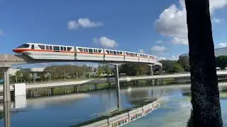 Monorail near EPCOT Center, Walt Disney World Oct 13, 2021
