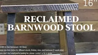 Rustic Barnwood Bar Stool