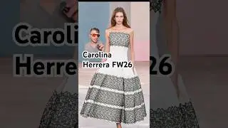 Chic casting AND clothes ❣️ Carolina Herrera Fall 2026 review #fashionshow #dresses