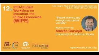 12th PhD-Student Workshop on Industrial and Public Economics (WIPE)