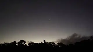 AGE crescent moon 🌙 rising in conjunction with Venus, real time & sounds, Philippines, 10 Nov. 2023
