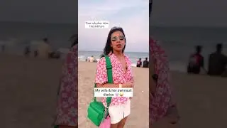 My wife and her bikini struggles #couplegoals #shorts
