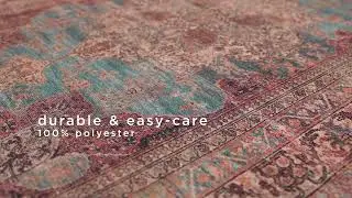 Kate Lester + Jaipur Living Harman - Vacherie Red, Blue (HBL-08)