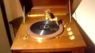 Cheney talking machine II hand crank antique phonogragh record player