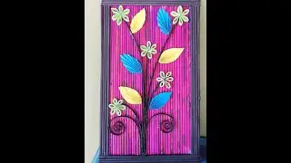 Beautiful Flower wall Hanging / paper craft For home decoration |Bd Craft Creation|