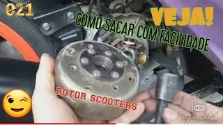 Como sacar rotor ou volante de scooters / Veja tamb&eacute;m dicas do Naldo