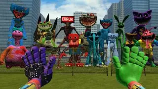 I BECAME ALL SCARY HUGGY WUGGY FROM POPPY PLAYTIME 1,2,3,4 and 5! in Garry's Mod
