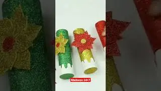DIY Christmas Candles | how to make paper candle | christmas decoration ideas | christmas crafts