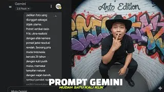 PROMPT BARU 🔥 Edit Ala Photo Studio Background Graffiti By Gemini Google Ai