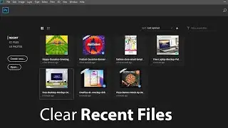 How To Remove Recent Files In Adobe Photoshop CC (Urdu)