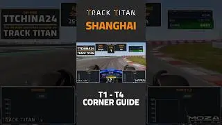 Turn 1 - Turn 4 Corner Guide #f1 #trackguide #shanghai #china #chinesegrandprix