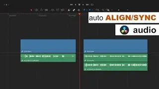How to automatically ALIGN/SYNC audio to video in DaVinci Resolve