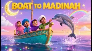 The Magical Boat to Madinah | Islamic Kids Song | Wheels on the Bus Melody
