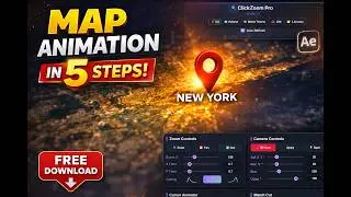 The Easiest Way to Animate Maps in After Effects: ClickZoom Pro