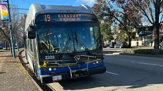 Translink 2007 New Flyer E40LFR 2233 on the 19 Kingsway to Metrotown station 