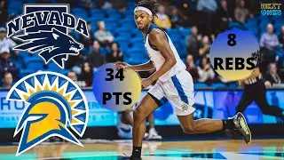 Seneca Knight San Jose St Spartans 34 PTS 8 REBS 3 AST vs Nevada Wolfpack | Next Ones