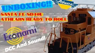 Unboxing! Ho Scale Athearn Ready to Roll Santa Fe Sd40u!