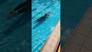 2 kicks / 25m - is it possible? 🤔 #freedive #freedivetraining #freedivinglife #underwater