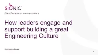 How leaders engage and support building a great Engineering Culture