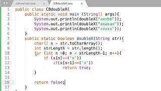 codingbat doubleX