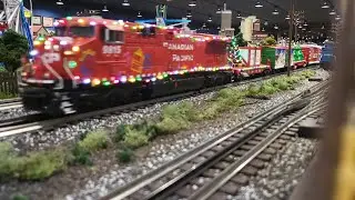 Canadian Pacific Holiday Train with extra cars at Corner Field Model Railroad Museum