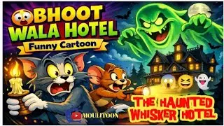 Haunted Whisker Hotel | Kids Animation | 👻 | Funny Cartoon l #TomAndJerryStyle#MoulitoonKids324#kids