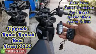 Pasang Keyless Honda Beat Street Pakai Kontak PCX 160 Modul Remot NINE A2 Bergaransi Ada Immobilizer
