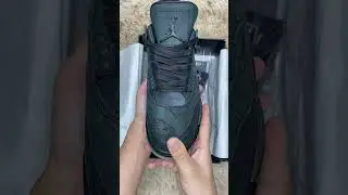 Jordan 4 Kaws Black Special Sneaker . Fast Unboxing