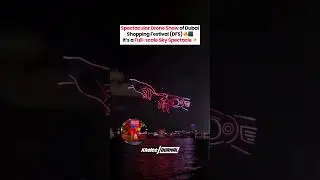 Dubai Shopping Festival Drone Show 2025 | 1,000+ LED Drones Light Up the Sky