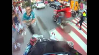 Legends of Supermoto on the streets of Andorra GOPRO HD