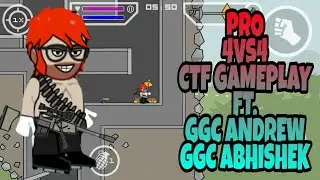 DA2:Mini Militia Pro 4vs4 CTF Gameplay ,ft.GGC Andrew and GGC Abhishek #33