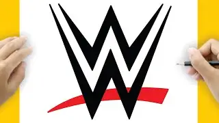 Пошаговый разбор процесса рисования логотипа WWE.