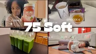 75 Soft Challenge/ Week 6/ New Sea Moss+ Juicing + Real Life Consistency 