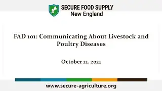 FAD 101: Communicating About Livestock and Poultry Diseases for Veterinarians