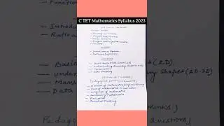 #ctet #maths syllabus #Paper#ctet2023 #ctetjuly