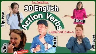 Action Verbs For Daily Use With Examples |Explained In Telugu |Skills Window