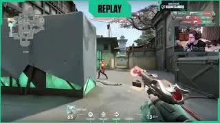 SHROUD REACT 2 ACE FROM SENTINEL VS CLOUD 9 💢 #VCTNA