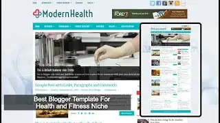 ModernHealth Free Blogger Template | High Speed SEO ready template for Blogger. Multipurpose theme.
