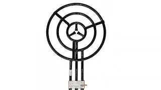Garcima 20600 Paella Triple Ring Butane/Propane Gas Burner, 20 cm, Black, 30 x 60 x 30 cm