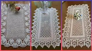 Adorable crochet filled table runner ideas #crochet #handmade #trending 