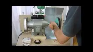 Polishing attachment for the bench grinder