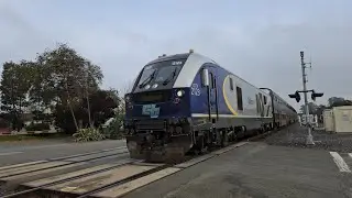 Late Amtrak Capitol Corridor #729 at Tennent Ave Pinole, CA with CDTX #2123 SC-44 and #8314 Cab Car