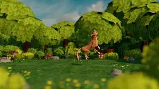 Dog Catch Ball Animation Performance Sequence