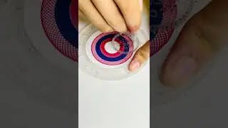 Spirograph Time Lapse: Watch Beautiful Art Patterns Emerge! #satisfying #art #spirograph #shorts