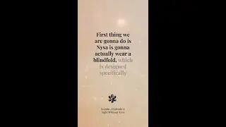 Blindfold. Eye patches. Band-aids over her eyes. And she was still reading?!