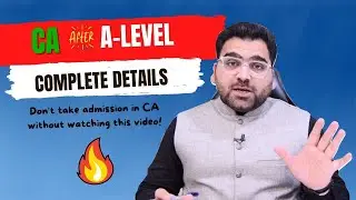 CA after A Level Complete information | CA after A-Level #ca #alevel