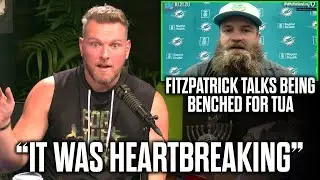 Pat McAfee Reacts To Ryan Fitzpatrick's Emotional Response To Losing His Starting Spot