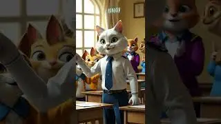 Whiskers the Topper | Emotional Short Story | #kidsanimation #catanimations  #CatStory #Shorts