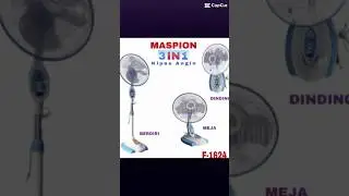 Maspion F 1624 S Kipas Angin 3 In 1