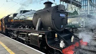 RAILFANNING | Cardiff Central Station | ft. Stanier Black 5 #44871 | 27/11/24